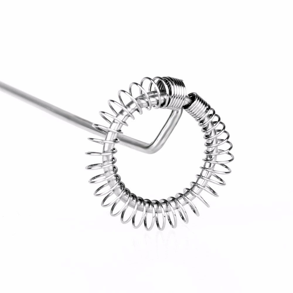 Electric Handheld Milk Wand Mixer Frother Latte Coffee Hot (Battery Not Included)