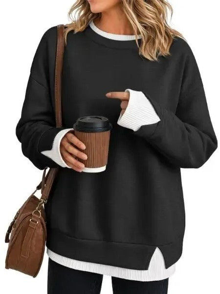 Women's Piece Layered Crewneck Sweatshirt