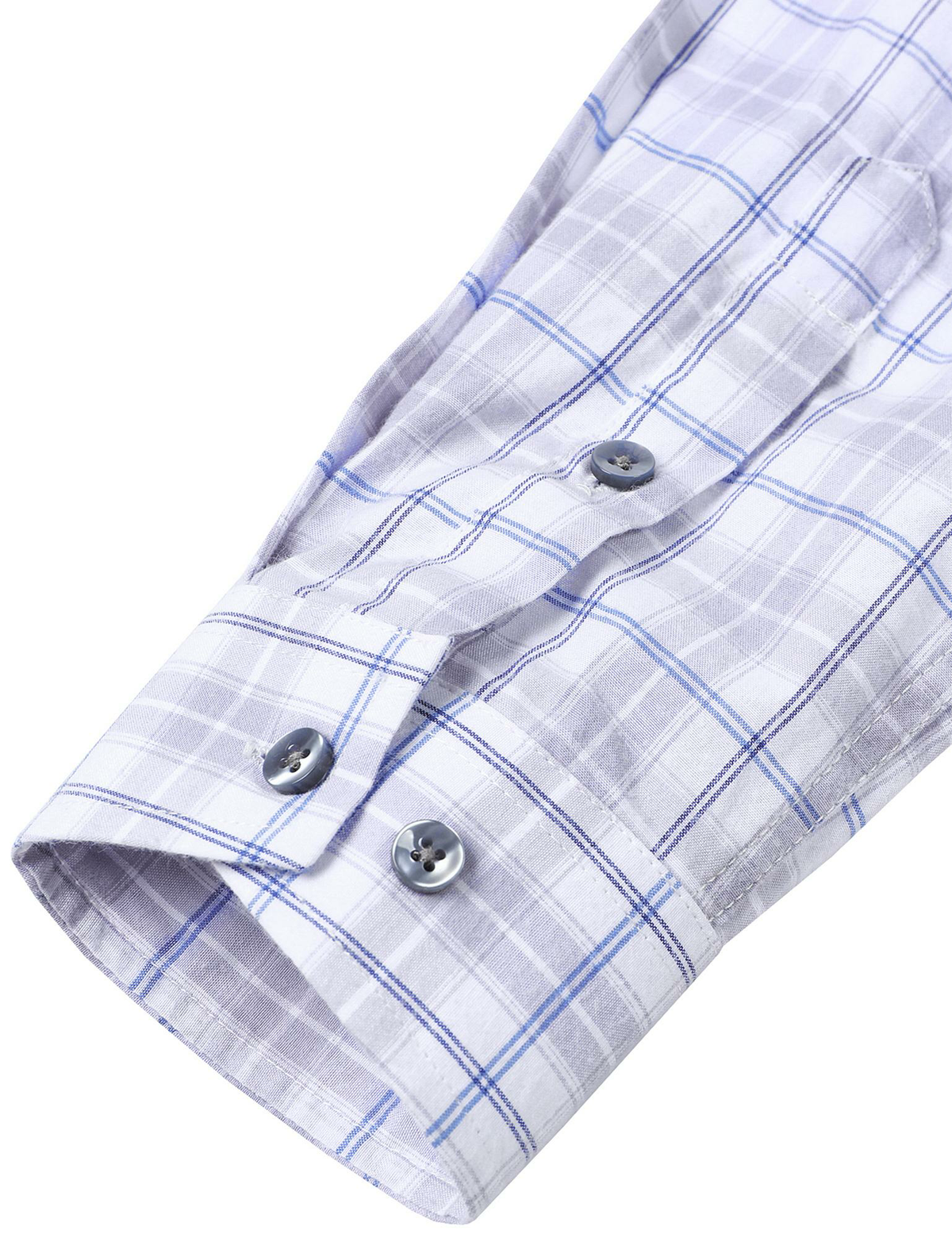 Men's Plaid Slim Fit Long Sleeve Button Down Shirt