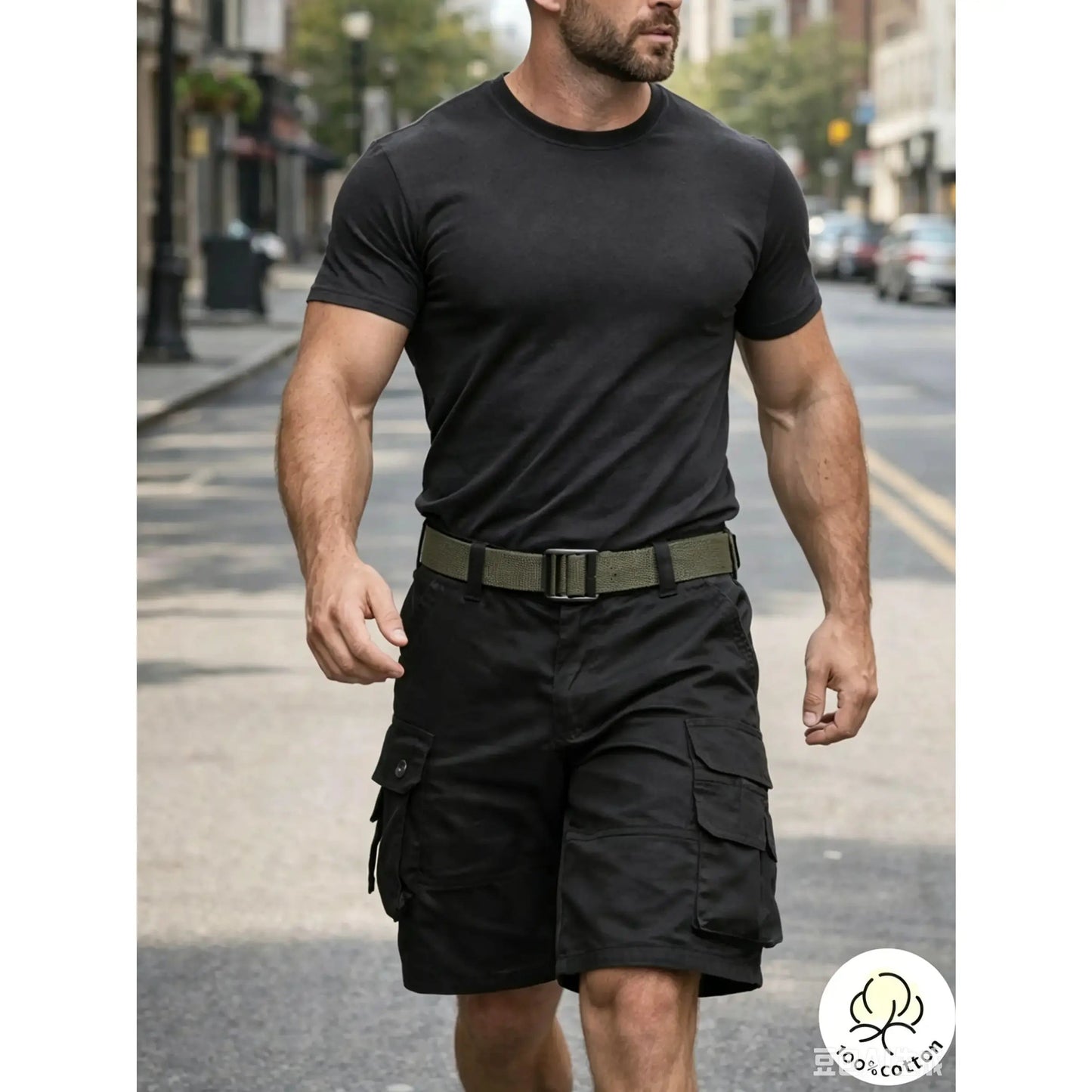 Men's Rugged Multi-Pocket Tactical Cargo Shorts