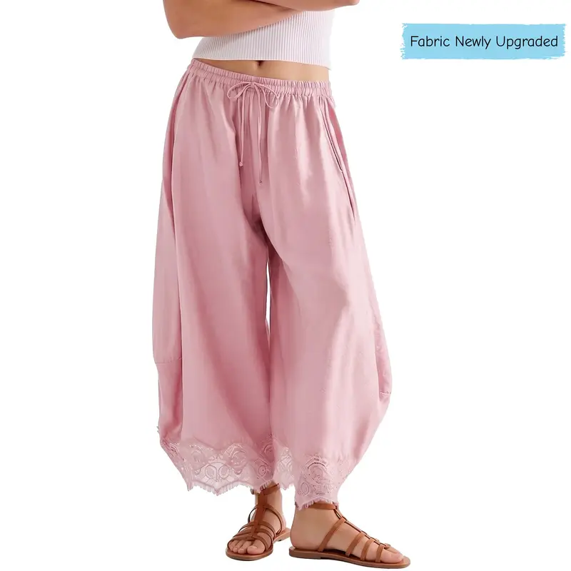 Women’s High-Waist Wide-Leg Cropped Pants