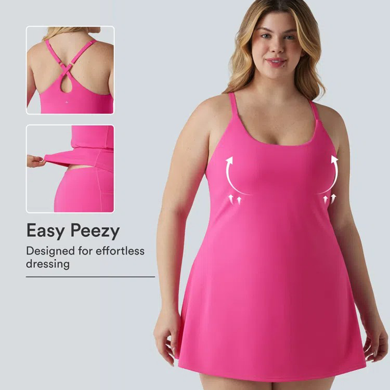 🔥Last day promotion🔥Plush Backless Active Dress-Easy Peezy Edition