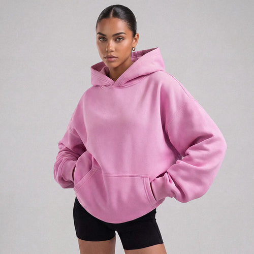 Women's Oversized Fleece Hoodie Pullover