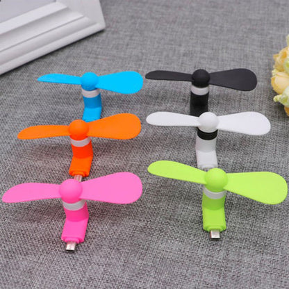 Mini USB Fan – Instant Cooling Handy Fan for Anytime Use (Micro Port)