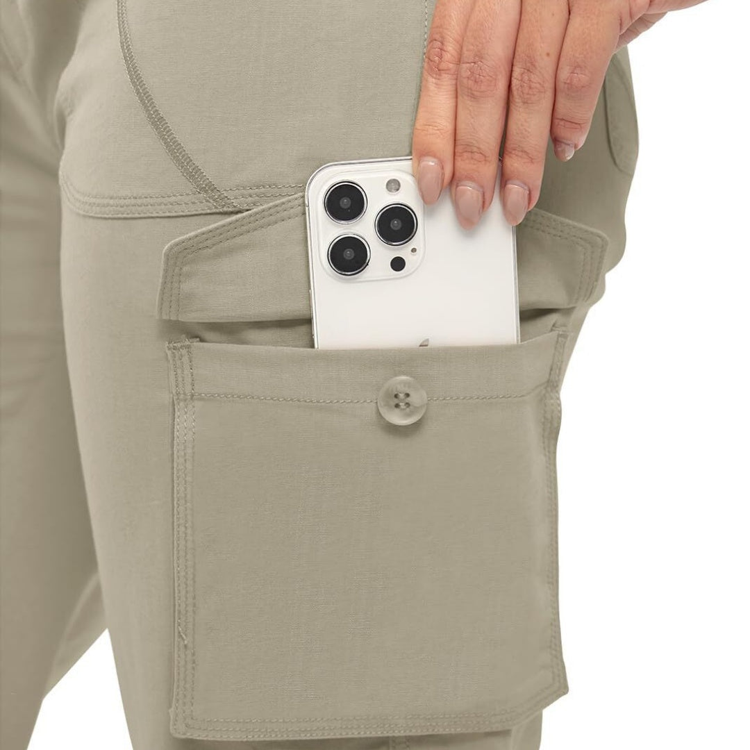🔥Last day promotion-Women’s Loose Fit Lightweight Capri Cargo Pants – Casual 3/4 Trousers with 6 Pockets