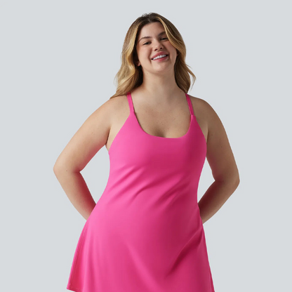 🔥Last day promotion🔥Plush Backless Active Dress-Easy Peezy Edition