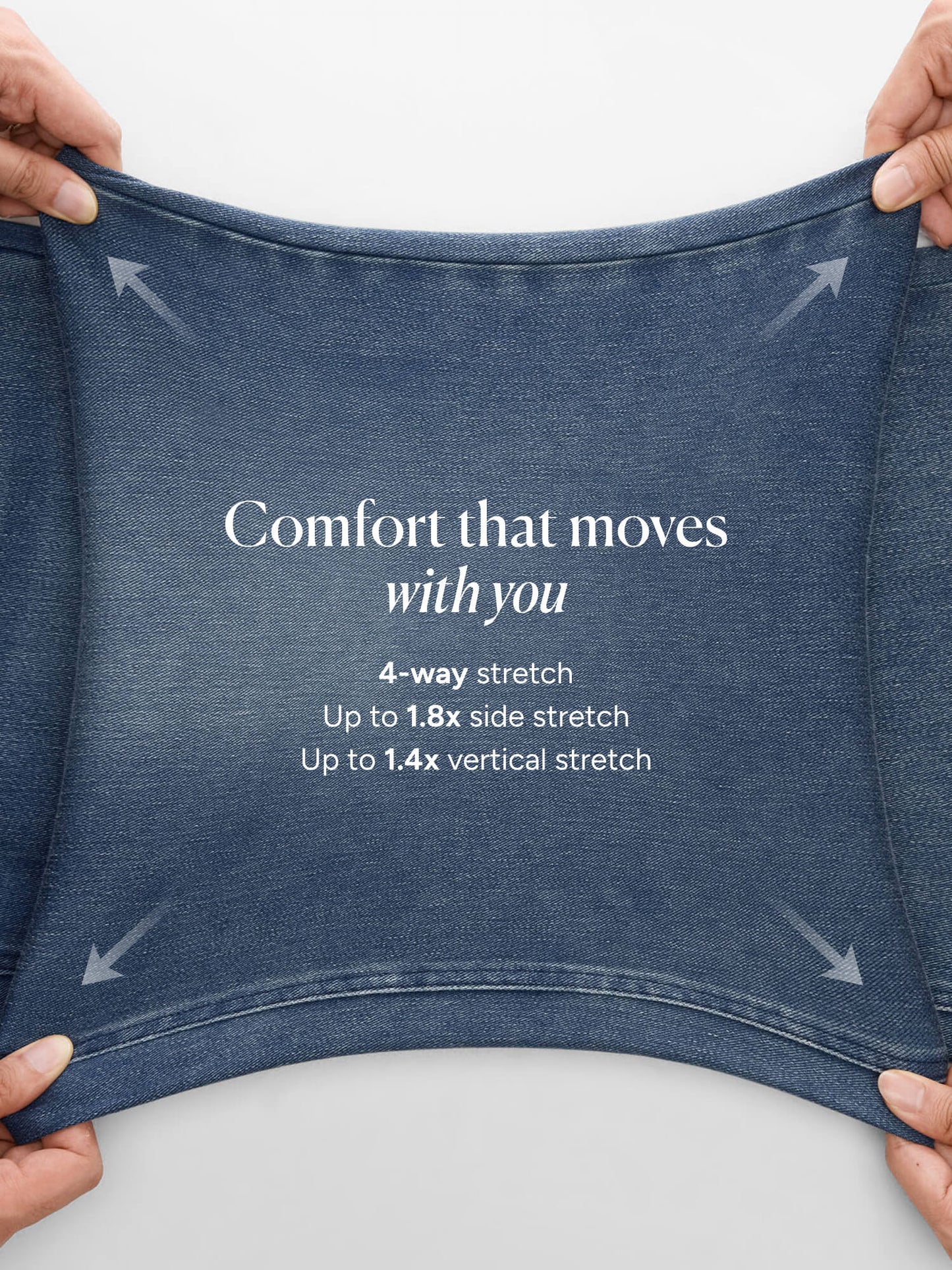 🔥 MAJOR SALE-Stretchy Pull-On Wide-Leg Knit Jeans