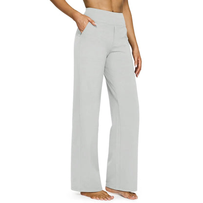 Women's Relaxed Wide-Leg Comfort Pants.