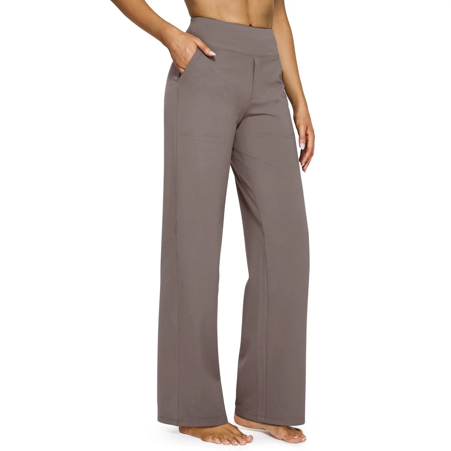 Women's Relaxed Wide-Leg Comfort Pants.