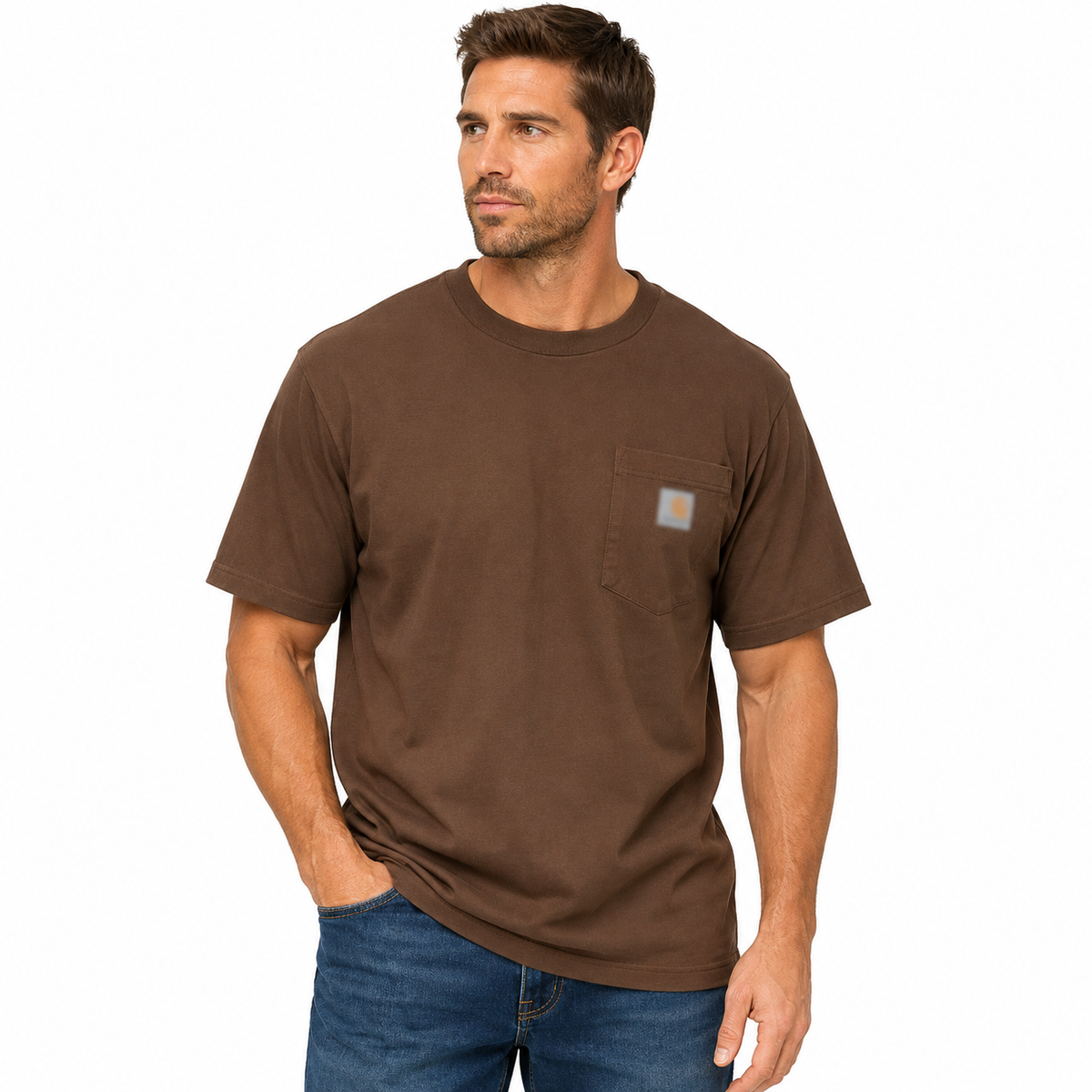 🔥CHT Men's K87 Workwear Loose Fit Heavyweight Short-Sleeve Pocket T-Shirt