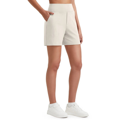 【LAST DAY SALE】Women’s High-Waisted Wide-Leg Comfort Shorts with Pockets