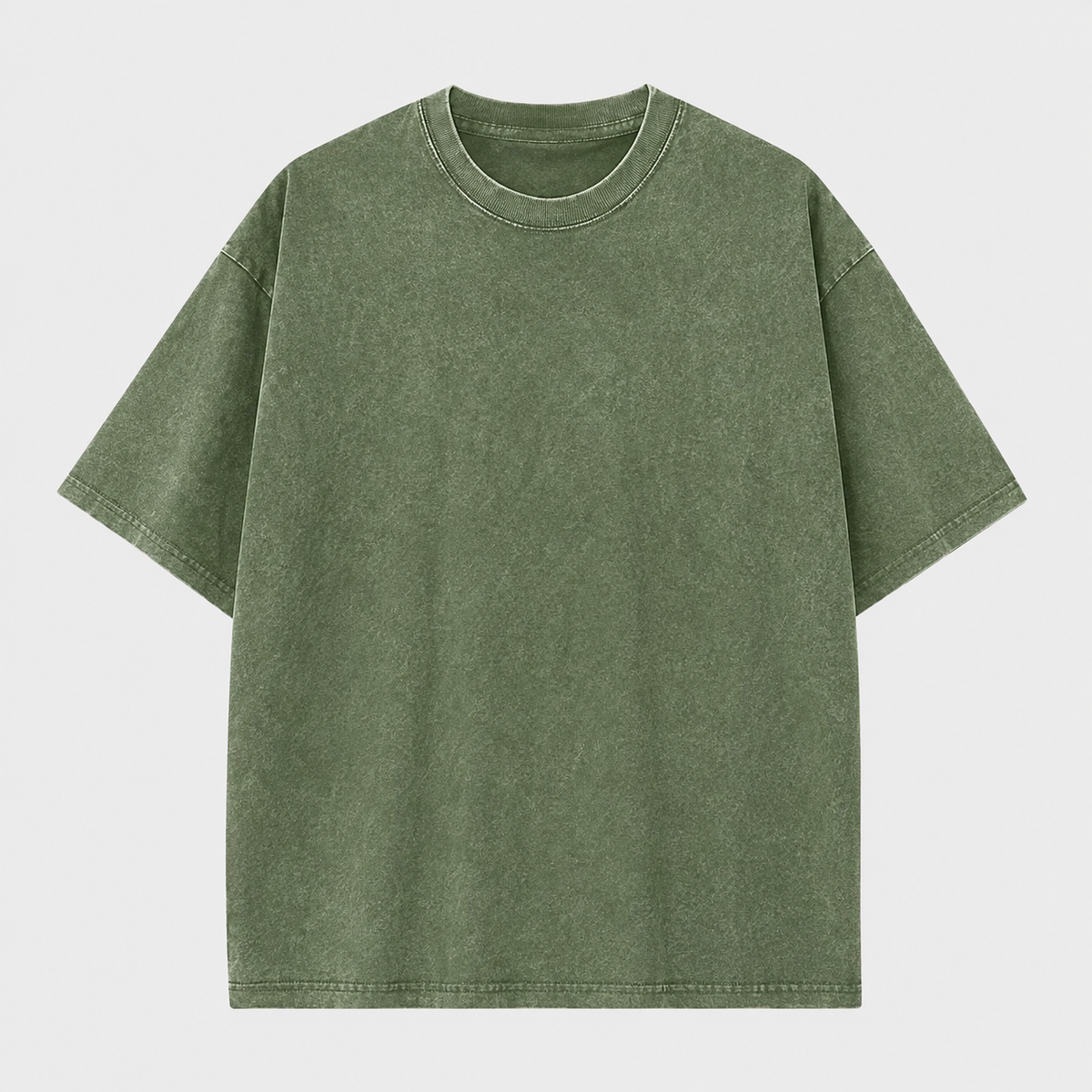 Men’s Plus Size 100% Cotton Acid Wash Oversized Heavyweight Vintage T-Shirt