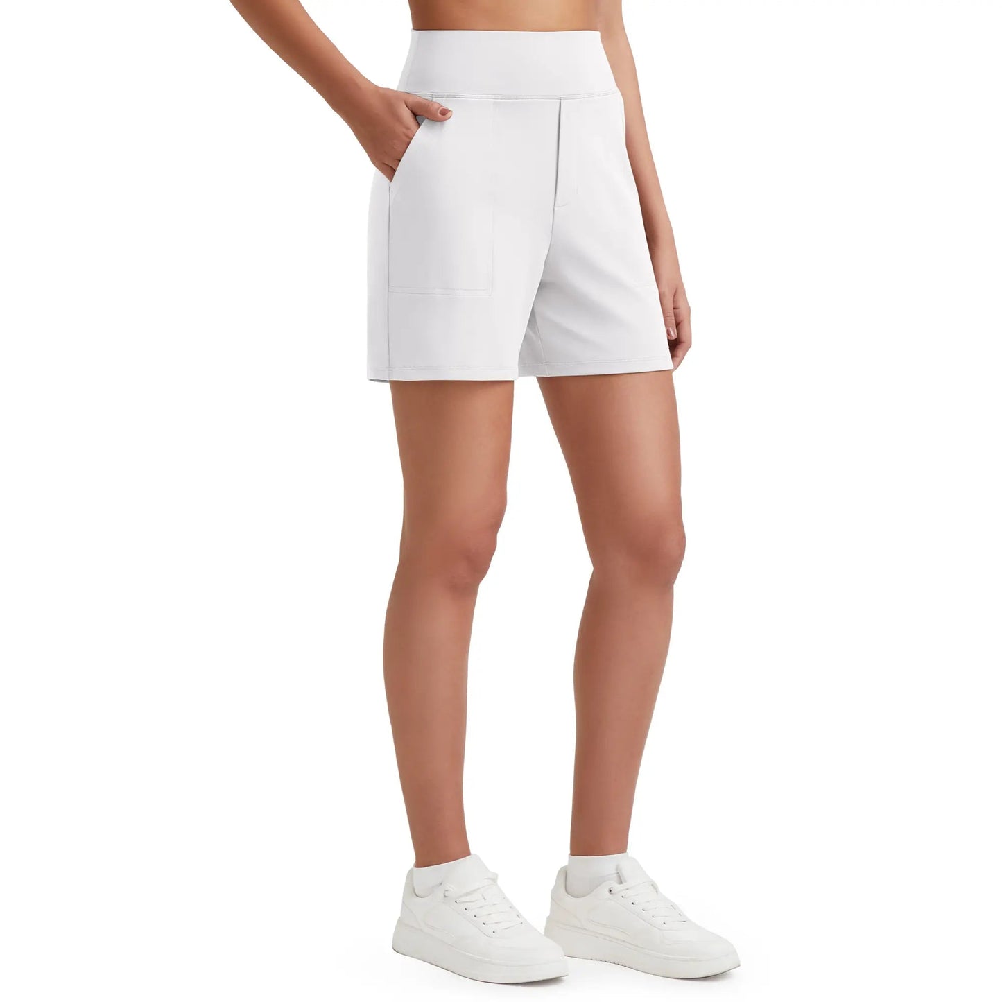 【LAST DAY SALE】Women’s High-Waisted Wide-Leg Comfort Shorts with Pockets