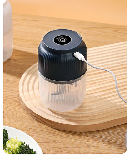 Electric garlic grinder, rechargeable, garlic mincer, household garlic pounder, small baby food processor, garlic puller