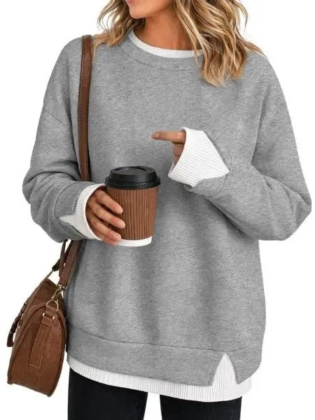 Women's Piece Layered Crewneck Sweatshirt
