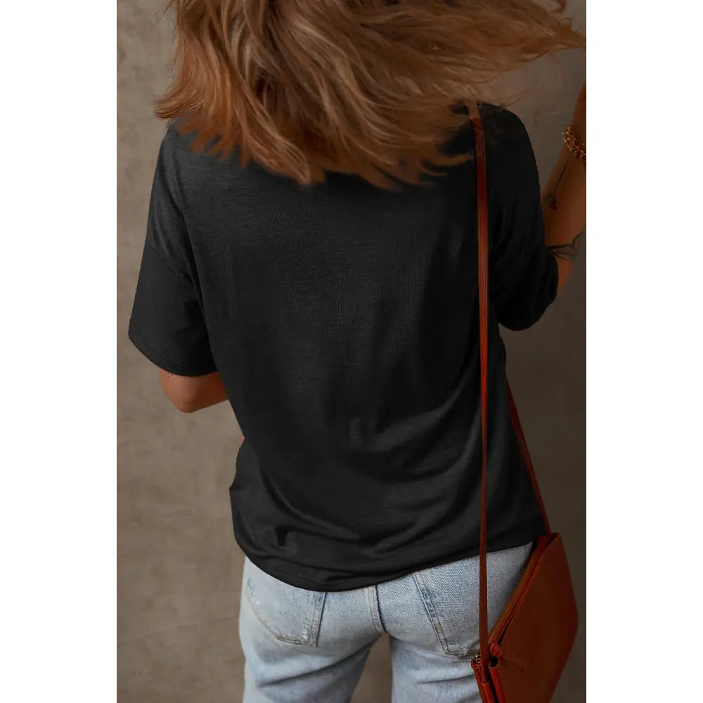 ⏰Last day promotion: Women’s Waffle Knit Summer Tops – Soft Short Sleeve V-Neck Colorblock Casual Shirt