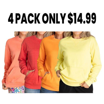 🔥Back by Popular Demand! Pigment Dyed Cozy Campfire Crewneck Sweatshir