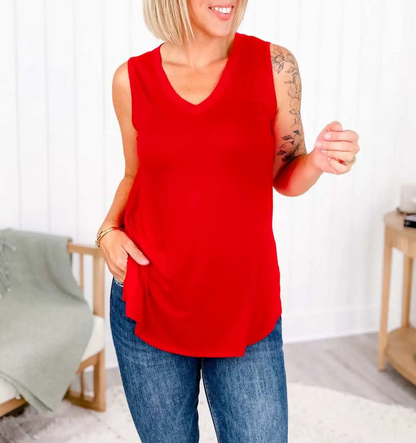 V-neck tank top(-Multiple Colors-)