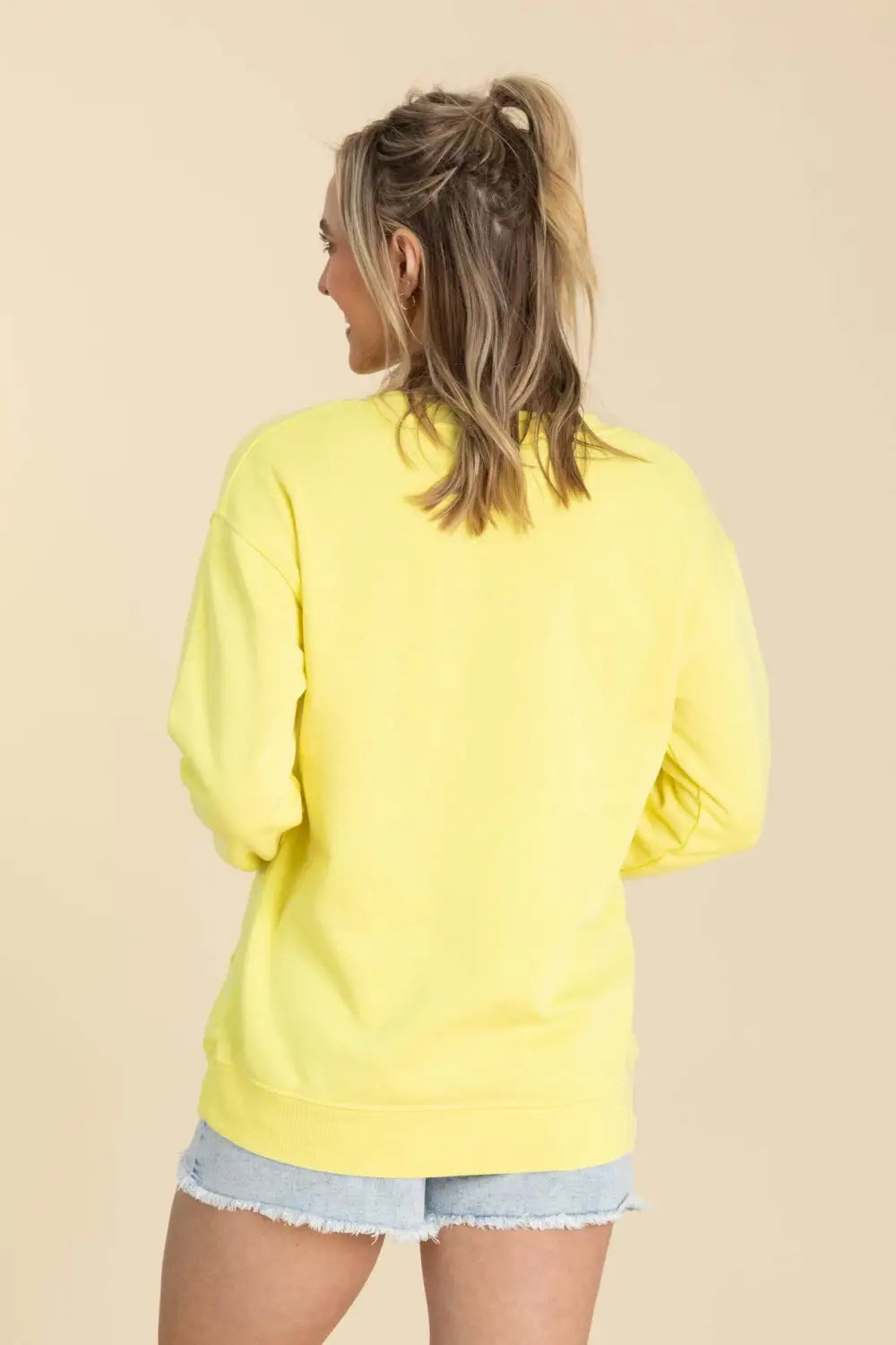 Your Favorite Is Back! Pigment Dyed Cozy Campfire V-Neck Sweatshirt