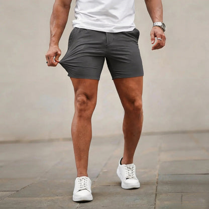 Men's 5-Inch Stretch Chino Shorts - Slim Fit Casual Summer Shorts（1