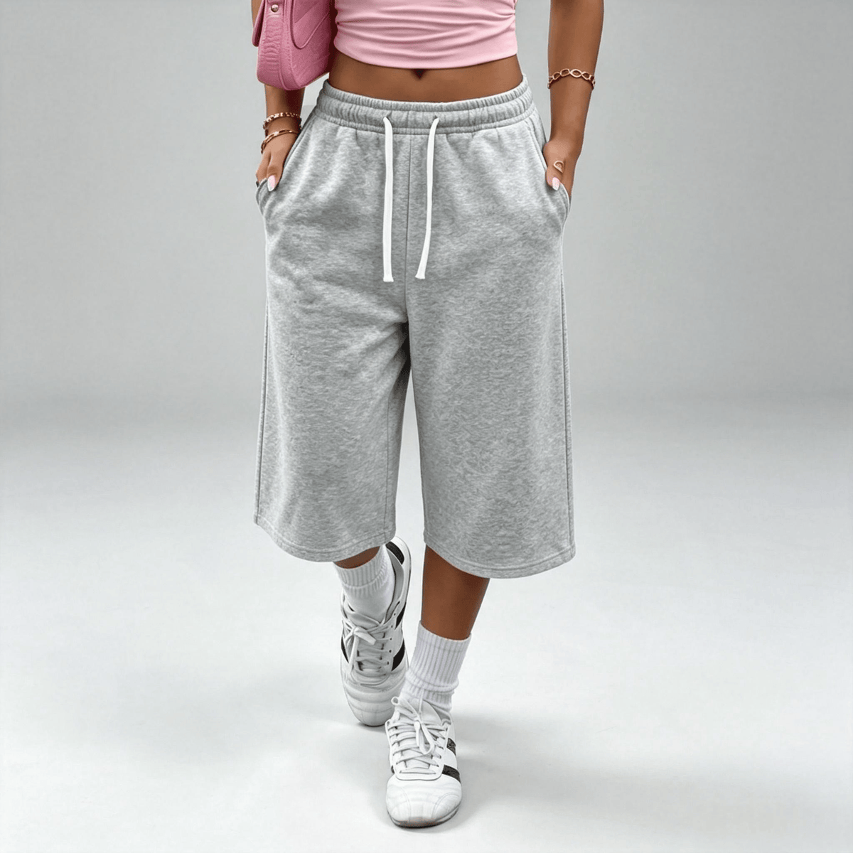 Women’s wide-leg loose pants with pockets