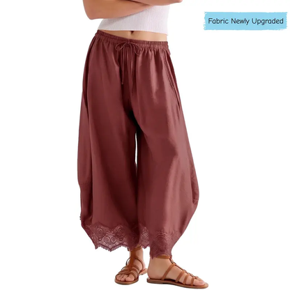 Women’s High-Waist Wide-Leg Cropped Pants