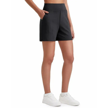 【LAST DAY SALE】Women’s High-Waisted Wide-Leg Comfort Shorts with Pockets