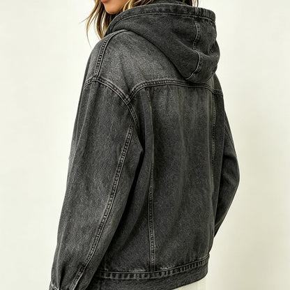 CLEARANCE SALE🔥 Effortless Chic Hooded Denim Jacket