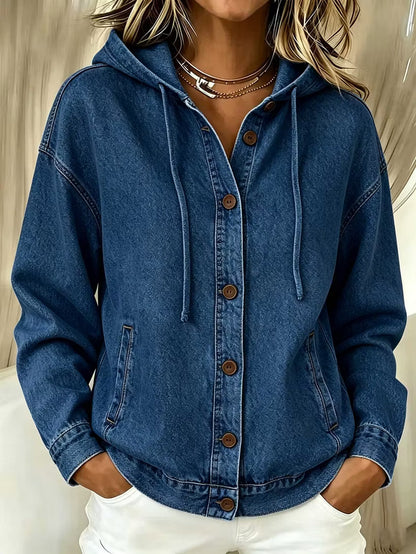 CLEARANCE SALE🔥 Effortless Chic Hooded Denim Jacket