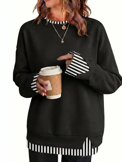Women's Piece Layered Crewneck Sweatshirt