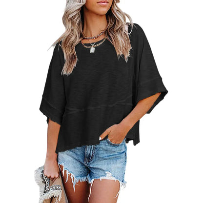 Women's Batwing Half Sleeve T-Shirts Tops