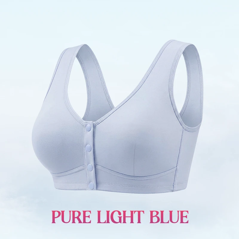 🔥Last Day💥Front Closure Breathable Cotton Lifting Bra for Seniors