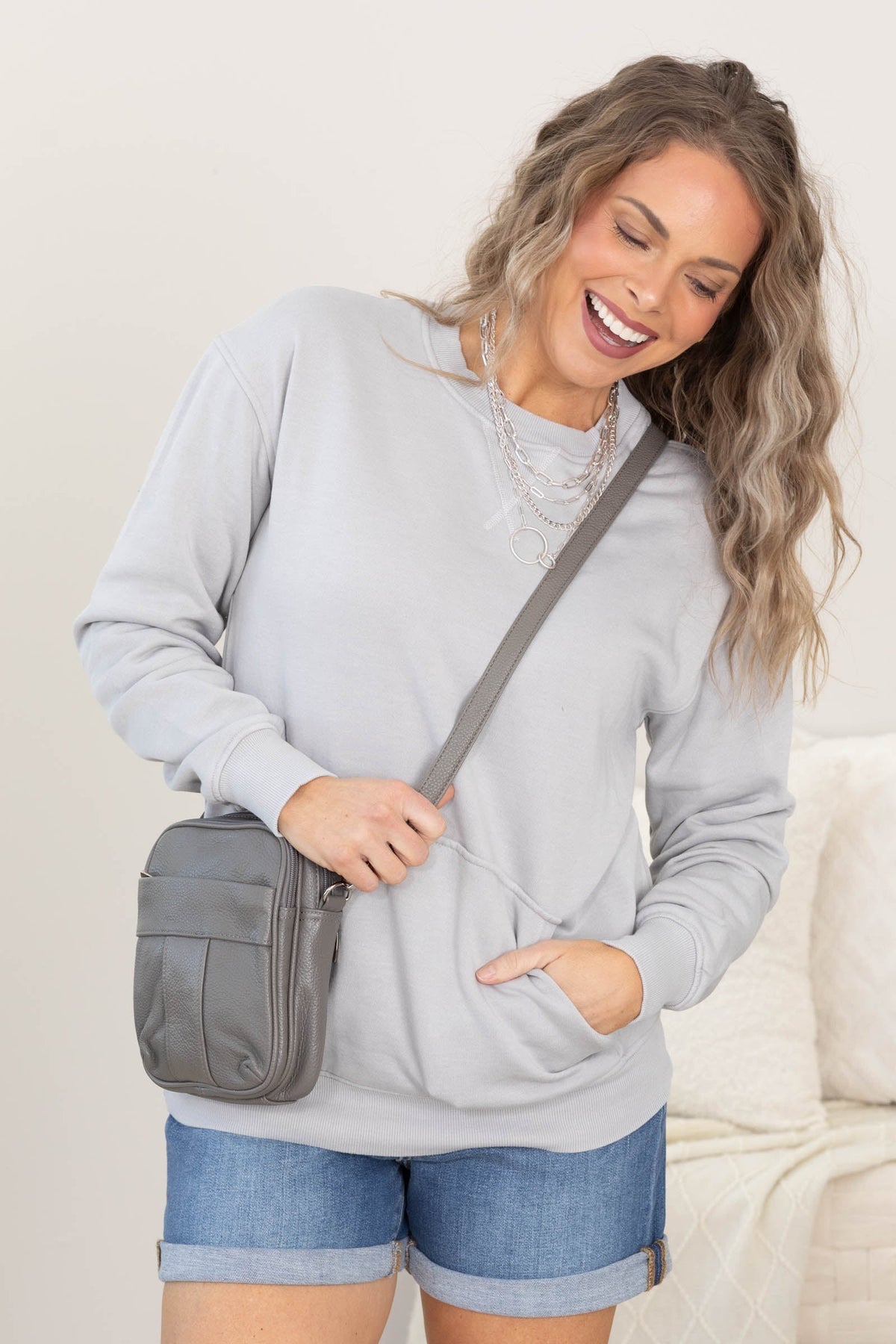 Kuscheliges Campfire-Sweatshirt mit Rundhalsausschnitt