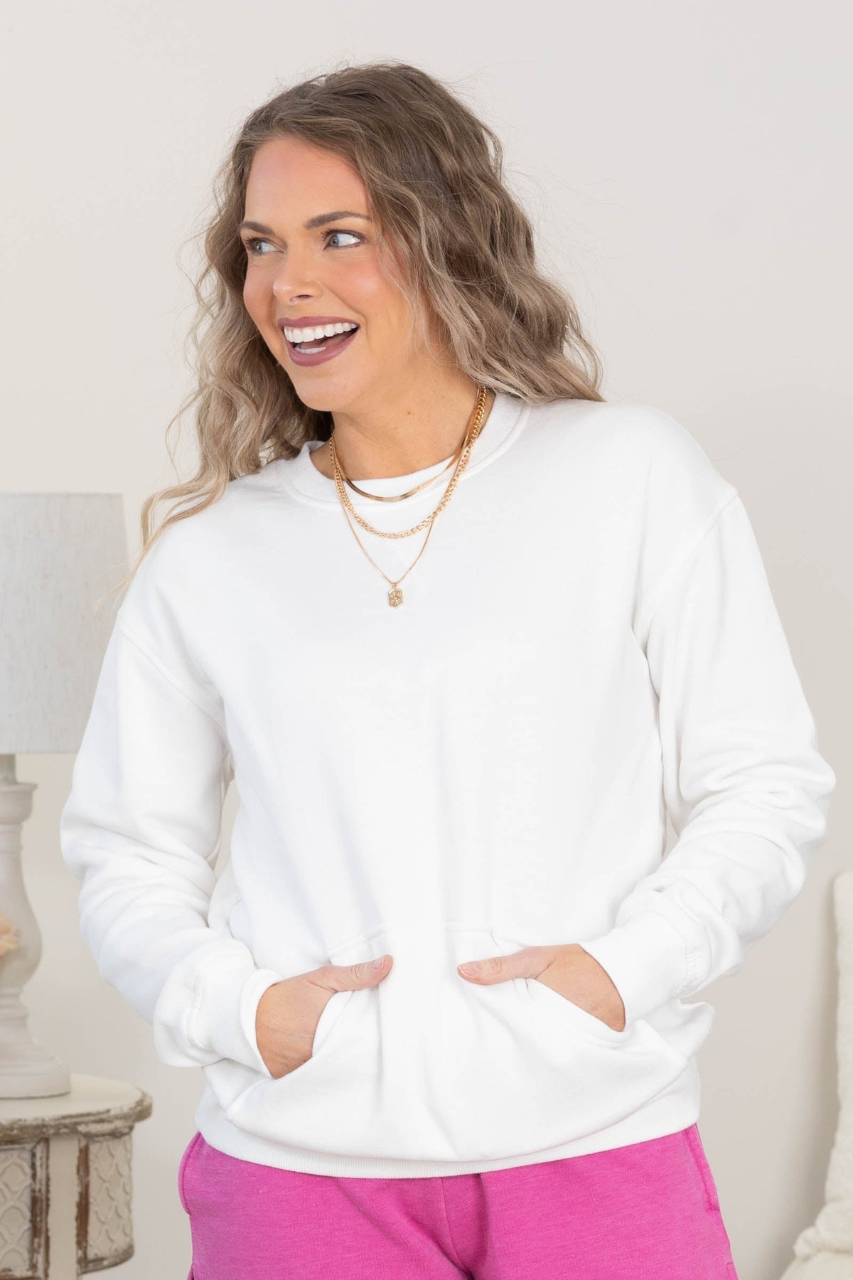 Kuscheliges Campfire-Sweatshirt mit Rundhalsausschnitt