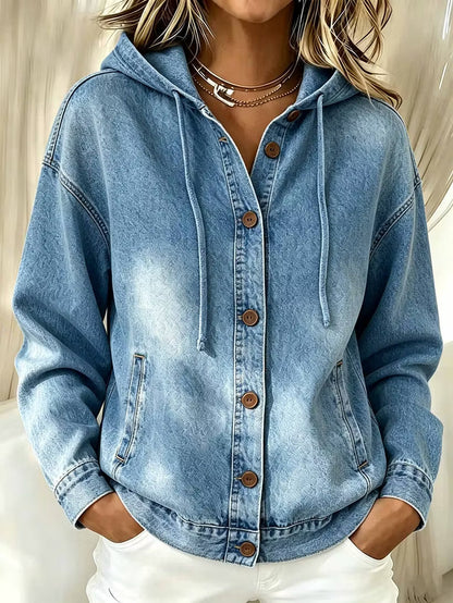 CLEARANCE SALE🔥 Effortless Chic Hooded Denim Jacket