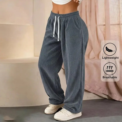 Women’s Relaxed Corduroy Straight-Leg Pants