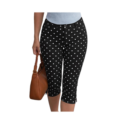 Capri Pants for Women Stretch Fitted Dressy Work Casual Slim Crop Legging