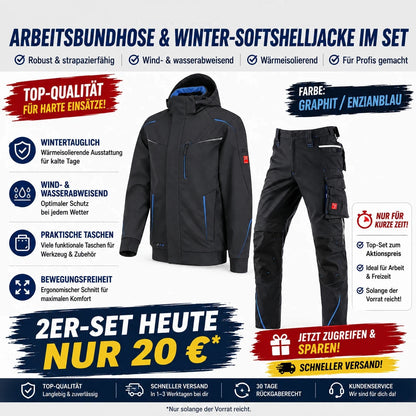 ☀️ WINTER-SALE IM SOMMER ❄️Softshelljacke × Bundhose motion 2026 Set