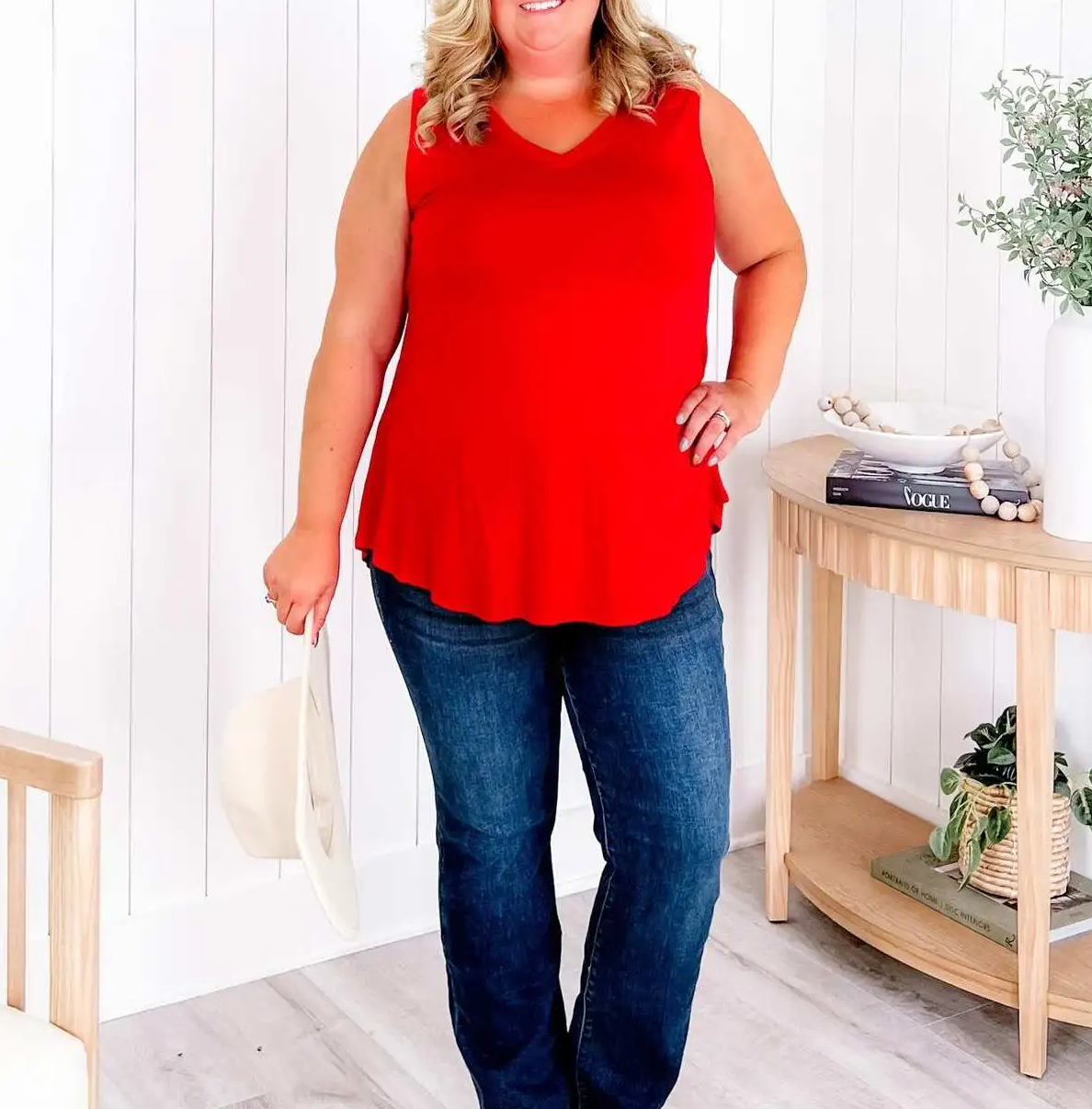 V-neck tank top(-Multiple Colors-)