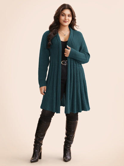 🔥 MAJOR SALE-Women’s Textured Long Cardigan – Relaxed Kimono-Style Open Front Sweater