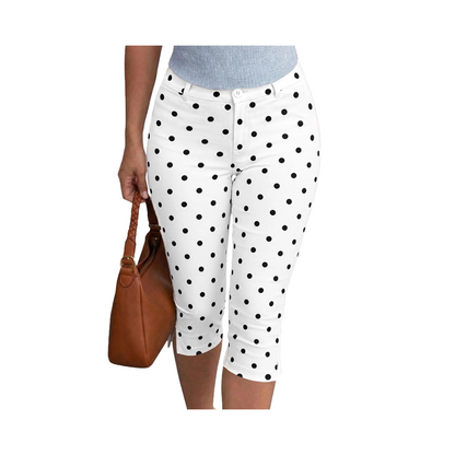 Capri Pants for Women Stretch Fitted Dressy Work Casual Slim Crop Legging