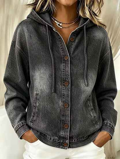 CLEARANCE SALE🔥 Effortless Chic Hooded Denim Jacket