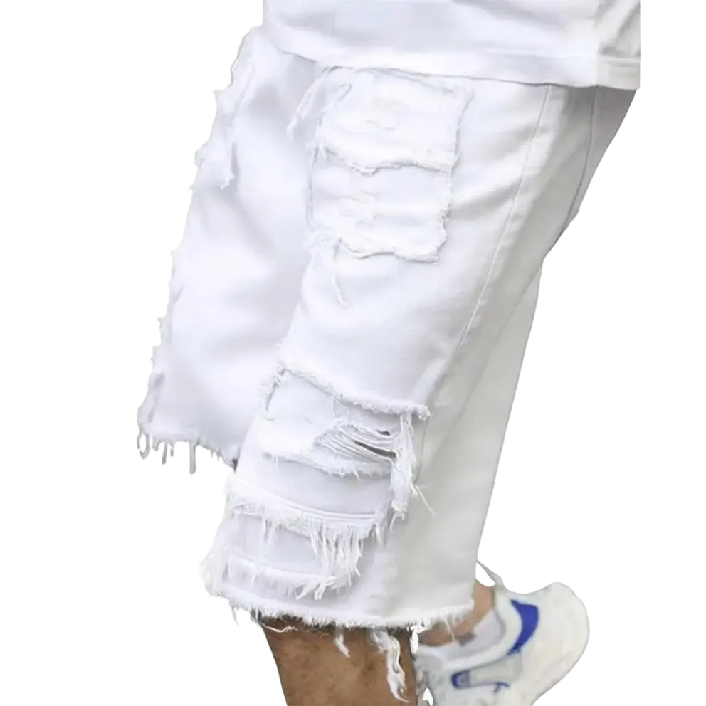 ⚡Raw Hem Denim Shorts with Rips