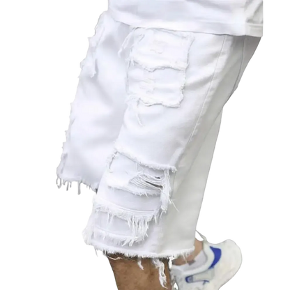 ⚡Raw Hem Denim Shorts with Rips
