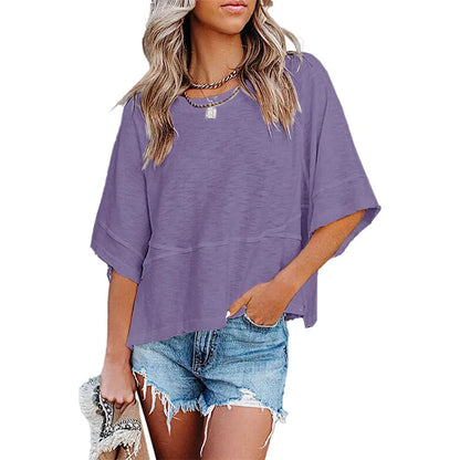 Women's Batwing Half Sleeve T-Shirts Tops