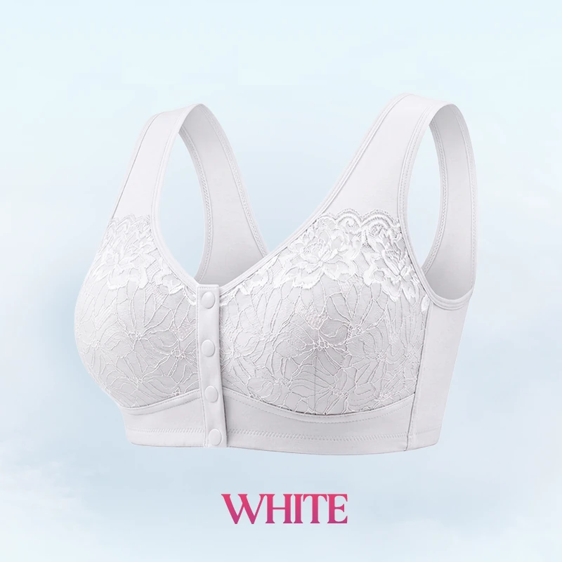 🔥Last Day💥Front Closure Breathable Cotton Lifting Bra for Seniors