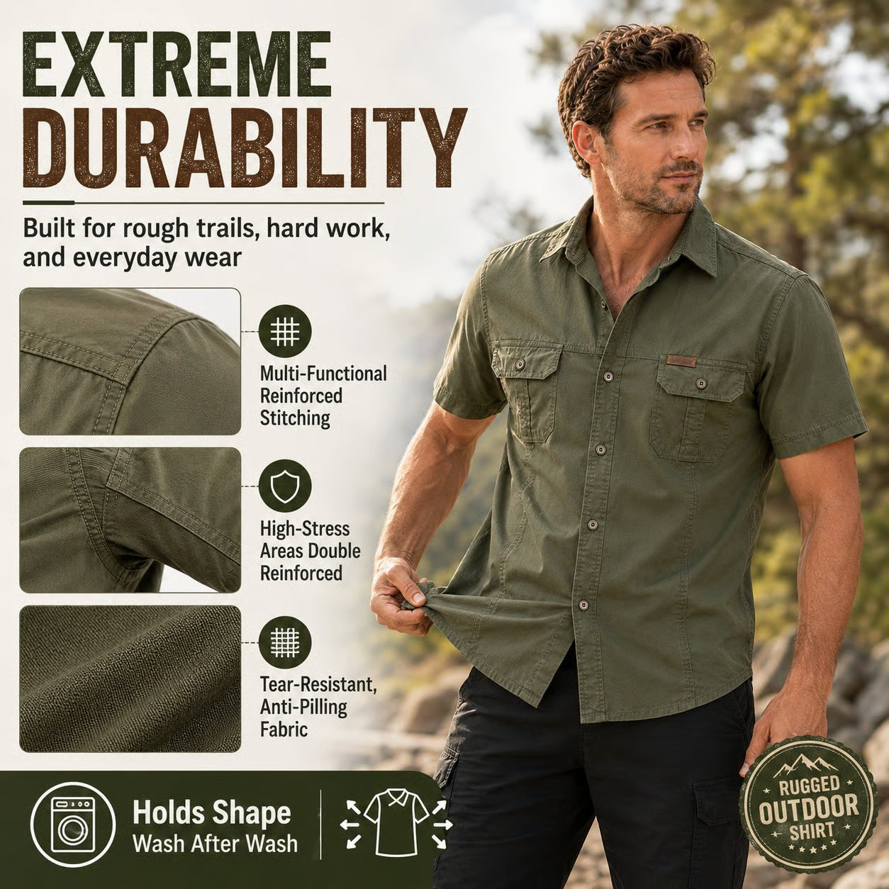 🔥 BEST SELLER | Men's Lightweight Outdoor Shirt