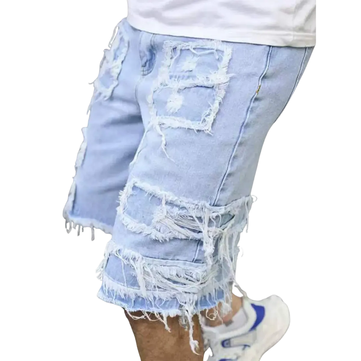 ⚡Raw Hem Denim Shorts with Rips