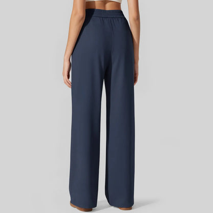 🔥Last Day:90% Off🔥Women's Straight Leg Ponte Yoga Pants with Pockets-1