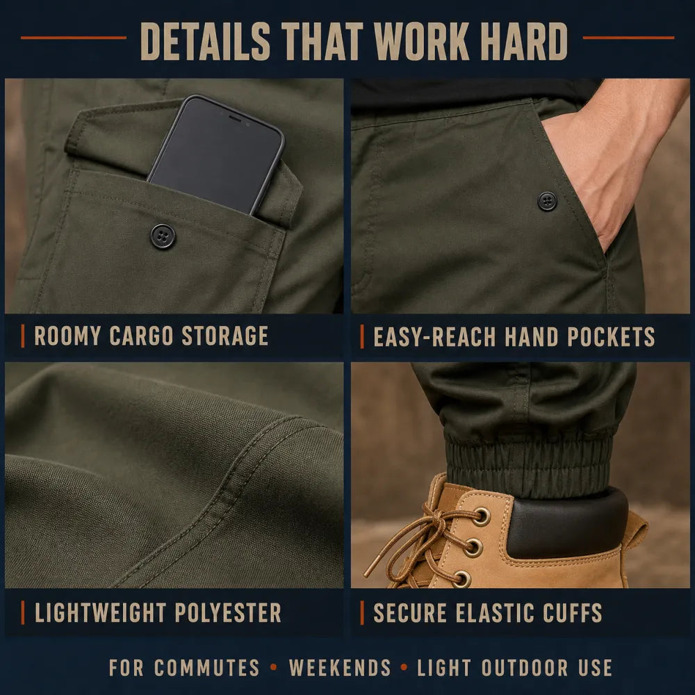 🔥 Men's Multi-Pocket Cargo Joggers